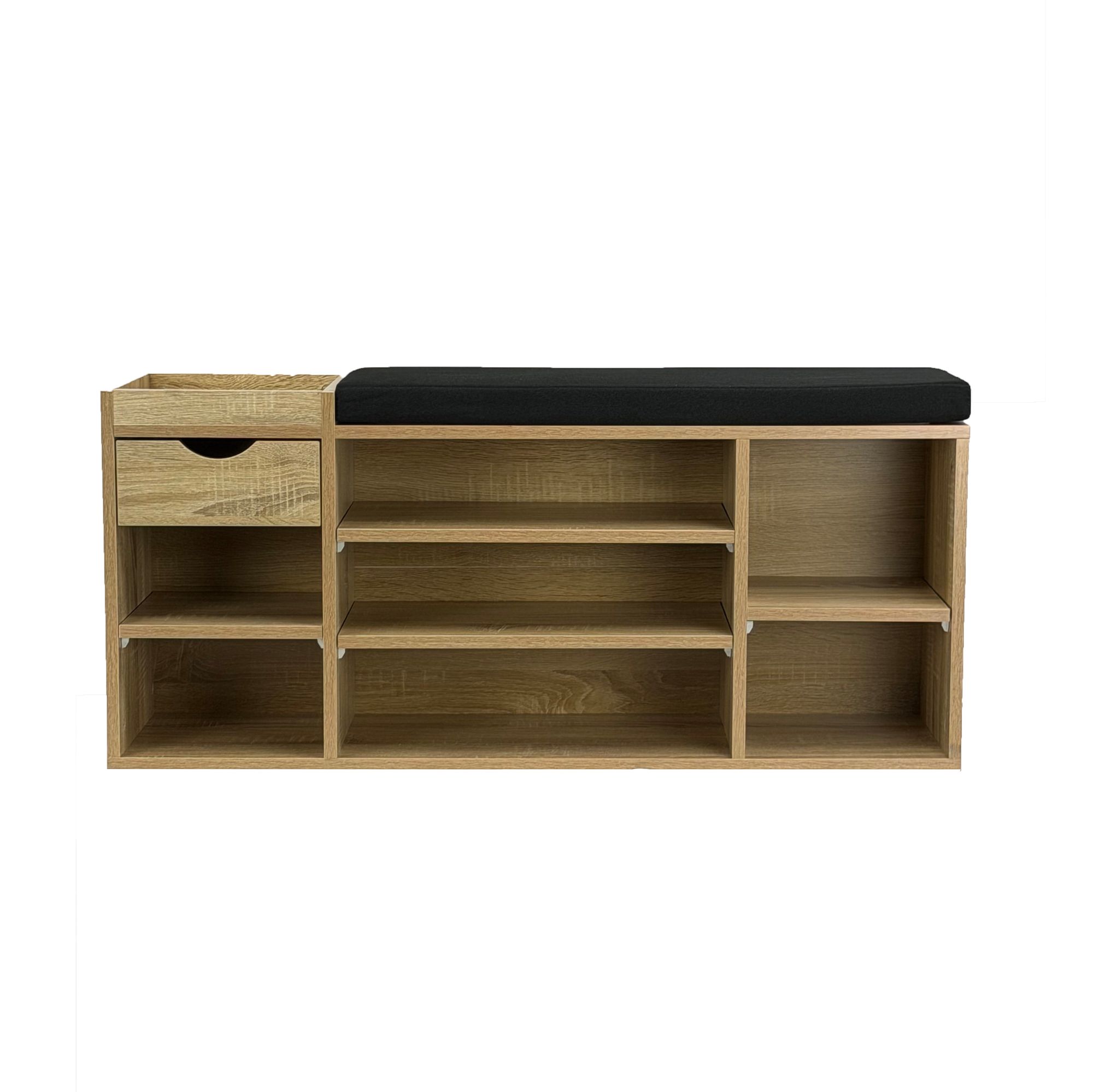 Schuhbank 100cm Sitzbank Flurbank Schuhregal Flurmöbel mit Schublade Modern – Ansicht 6