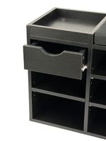 Schuhbank 100cm Sitzbank Flurbank Schuhregal Flurmöbel mit Schublade Modern – Ansicht 4