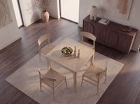 Esstisch Massivholz Quadratisch 80cm Esszimmertisch Küchentisch Tisch 4 Personen – Ansicht 4