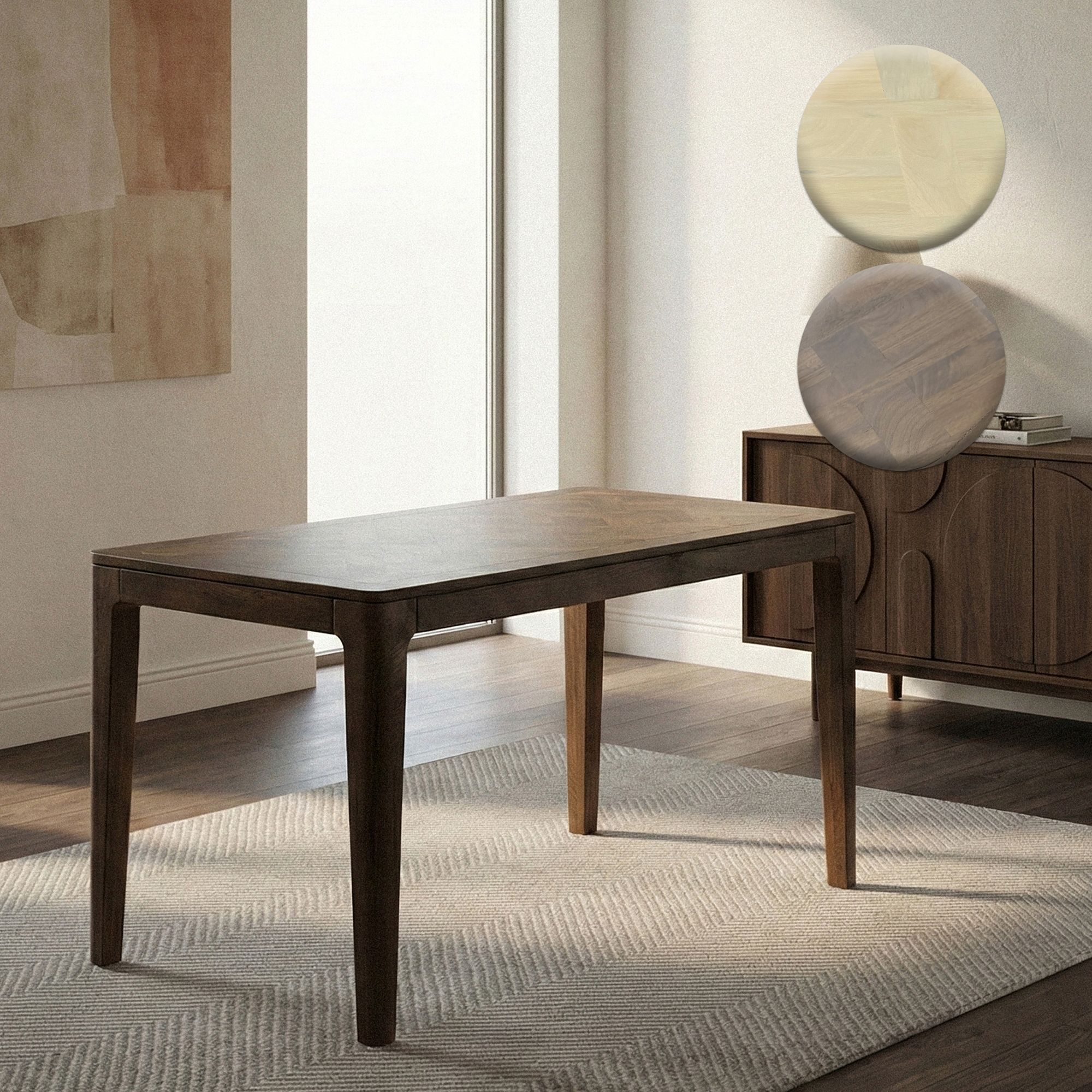 FineBuy Esstisch Massivholz Mango 120x60 cm - Rechteckiger Esszimmertisch Holz - Küchentisch modern für 6 Personen - Stabiler Holztisch - Tisch für Esszimmer Bistrotisch Handmade | Farbe: Braun FineBuy Esstisch Massivholz Mango 120x60 cm - Rechteckiger Esszimmertisch Holz - Küchentisch modern für 6 Personen - Stabiler Holztisch - Tisch für Esszimmer Bistrotisch Handmade | Farbe: Braun