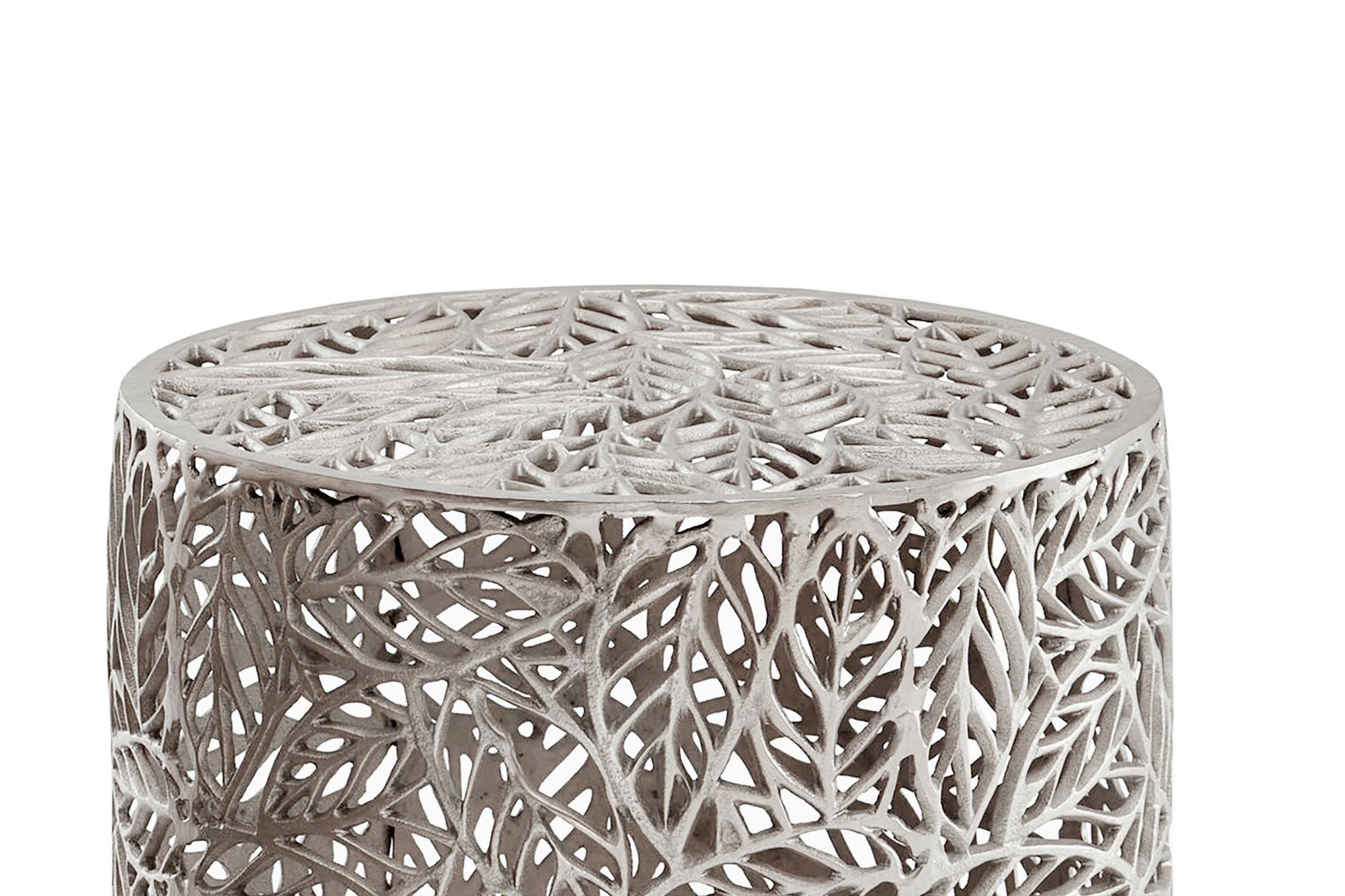 Satztisch 2er Set Metall silber Beistelltisch Dekotisch Couchtisch Aluminium Alu – Ansicht 4