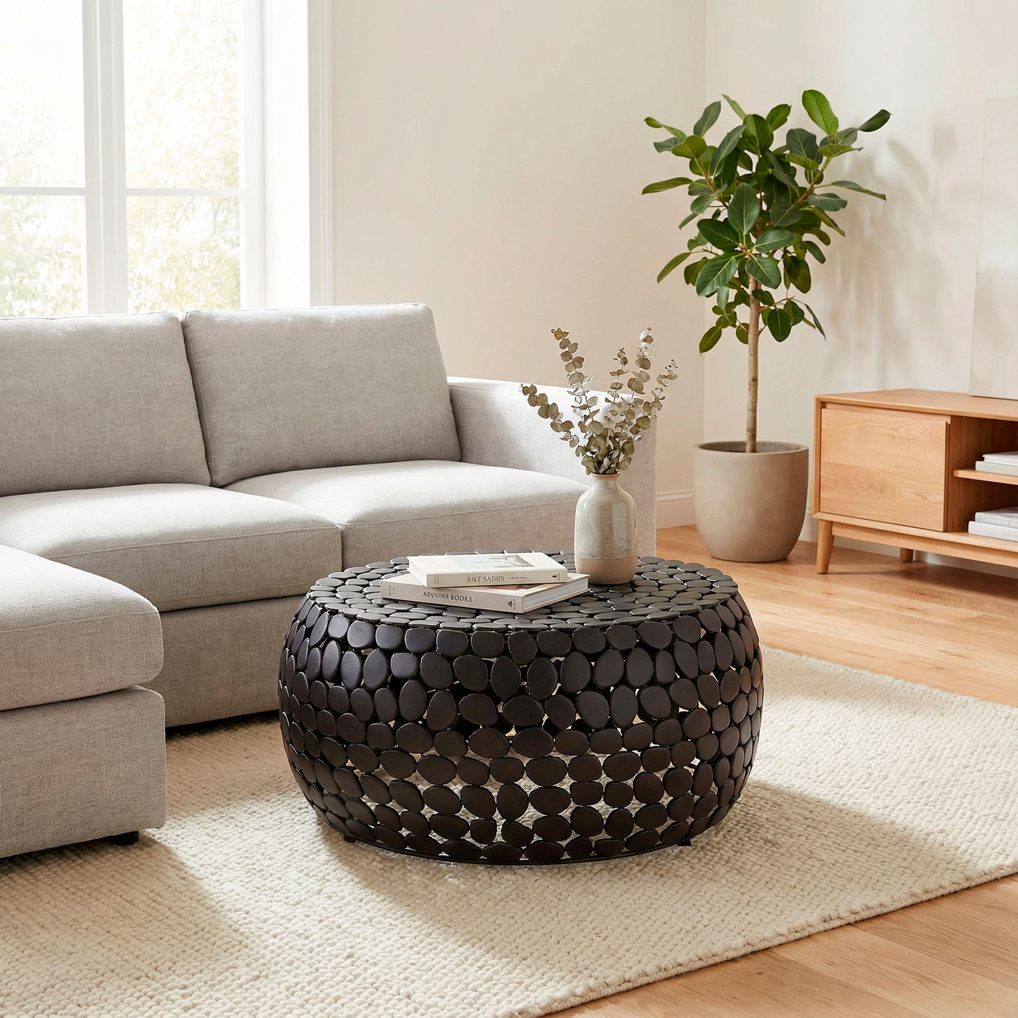 FineBuy Couchtisch Aluminium rund 66x32 cm - Design Sofatisch Wohnzimmer – Moderner Wohnzimmertisch Metall – Runder Loungetisch – Alu Beistelltisch Handmade | Farbe: Gold FineBuy Couchtisch Aluminium rund 66x32 cm - Design Sofatisch Wohnzimmer – Moderner Wohnzimmertisch Metall – Runder Loungetisch – Alu Beistelltisch Handmade | Farbe: Gold