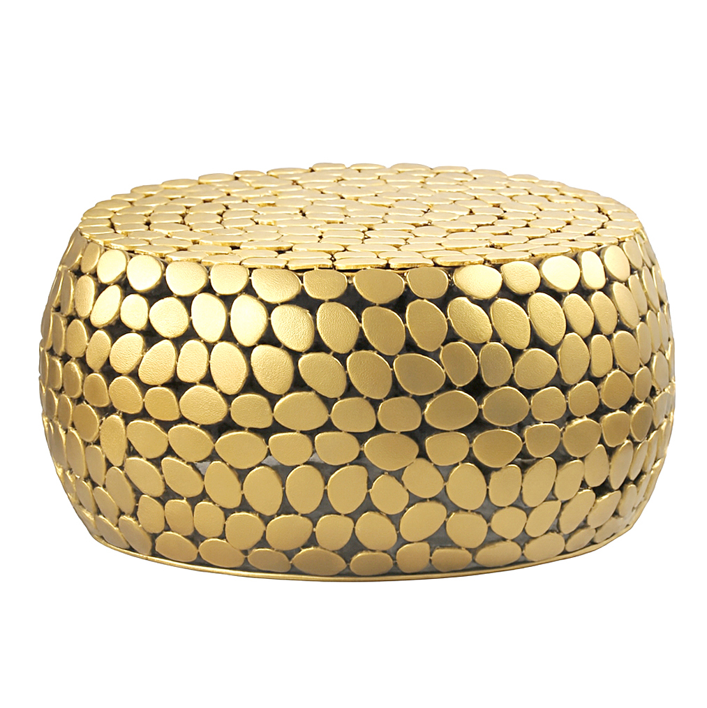 FineBuy Couchtisch Aluminium rund 66x32 cm - Design Sofatisch Wohnzimmer – Moderner Wohnzimmertisch Metall – Runder Loungetisch – Alu Beistelltisch Handmade | Farbe: Gold FineBuy Couchtisch Aluminium rund 66x32 cm - Design Sofatisch Wohnzimmer – Moderner Wohnzimmertisch Metall – Runder Loungetisch – Alu Beistelltisch Handmade | Farbe: Gold