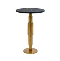 Beistelltisch Marmor Dekotisch Wohnzimmertisch Sofatisch Anstelltisch Metall Alu – Ansicht 6