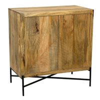 Sideboard Massivholz 91x96cm Kommode Anrichte Standschrank Flurschrank mit Türen – Ansicht 6