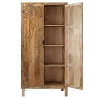 Schrank Mango Massivholz 180cm Massivholzschrank Kleiderschrank Mehrzweckschrank – Ansicht 6
