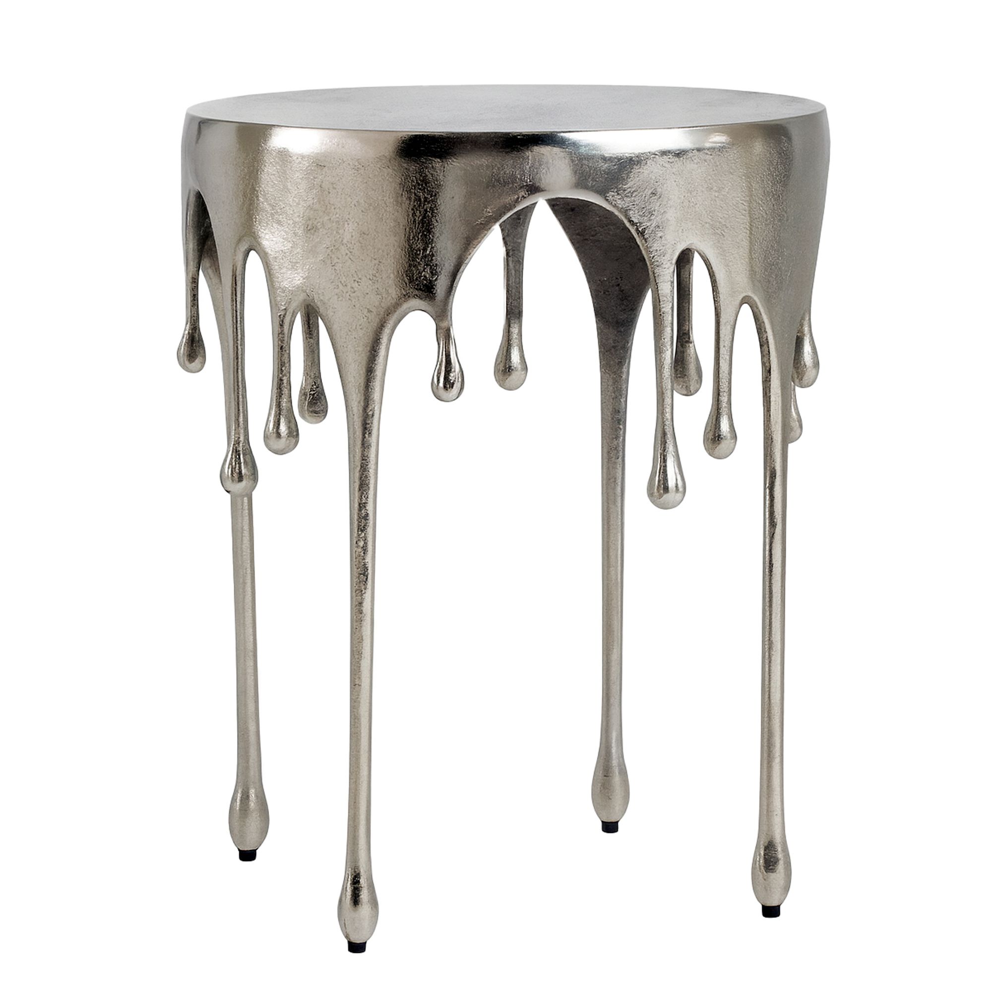 FineBuy Beistelltisch 43cm Aluminium Tisch Rund - Design Anstelltisch Alu Modern - Wohnzimmertisch Metall Tropfen - Metalltisch Dekotisch Couchtisch Handmade | Farbe: Gold FineBuy Beistelltisch 43cm Aluminium Tisch Rund - Design Anstelltisch Alu Modern - Wohnzimmertisch Metall Tropfen - Metalltisch Dekotisch Couchtisch Handmade | Farbe: Gold