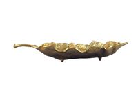 Dekoschale Blatt Aluminium Schale 67cm Tischdeko Alu Metall Wohnaccessoire Lang – Ansicht 5