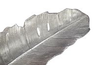 Dekoschale Blatt Aluminium Silber Schale Groß Tischdeko Metall Wohnaccessoire – Ansicht 4