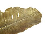 Dekoschale Blatt Aluminium Gold Schale Groß Tischdeko Alu Metall Wohnaccessoire – Ansicht 4