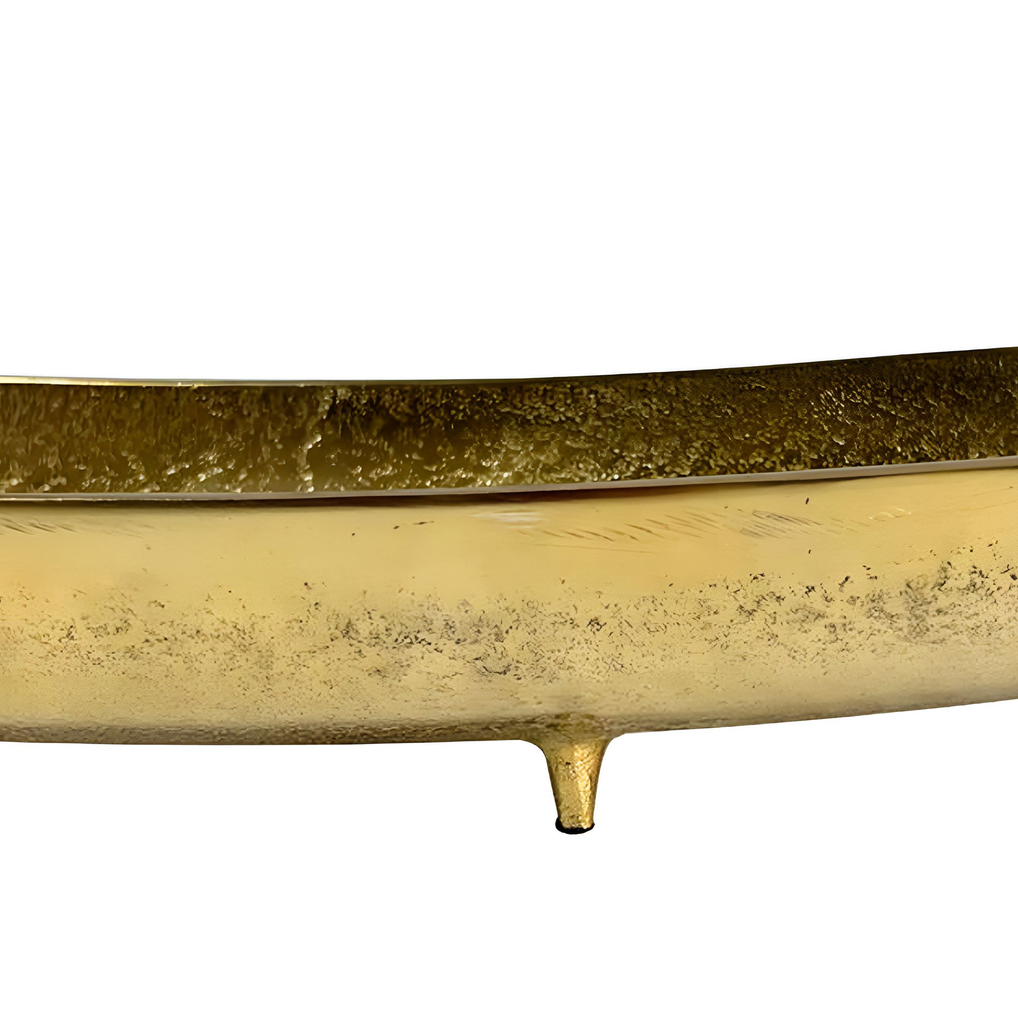 Dekoschale Gold Aluminium Schale Groß Alu Tischdeko Metall Wohnaccessoire Modern – Ansicht 4