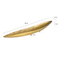Dekoschale Gold Aluminium Schale Groß Alu Tischdeko Metall Wohnaccessoire Modern – Ansicht 3