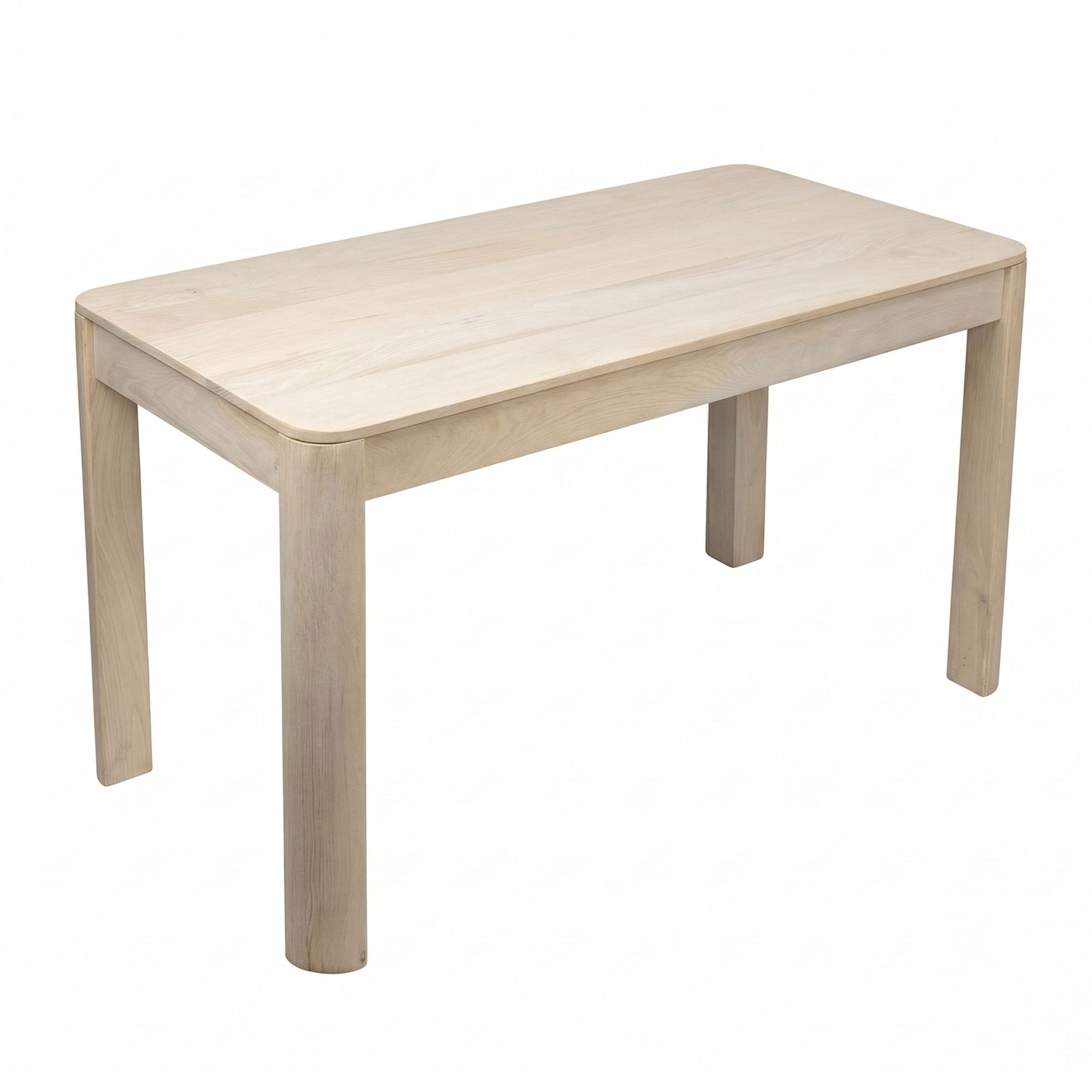 Esstisch Massivholz 120cm Esszimmertisch White Wash Küchentisch 6 Personen Tisch – Ansicht 6