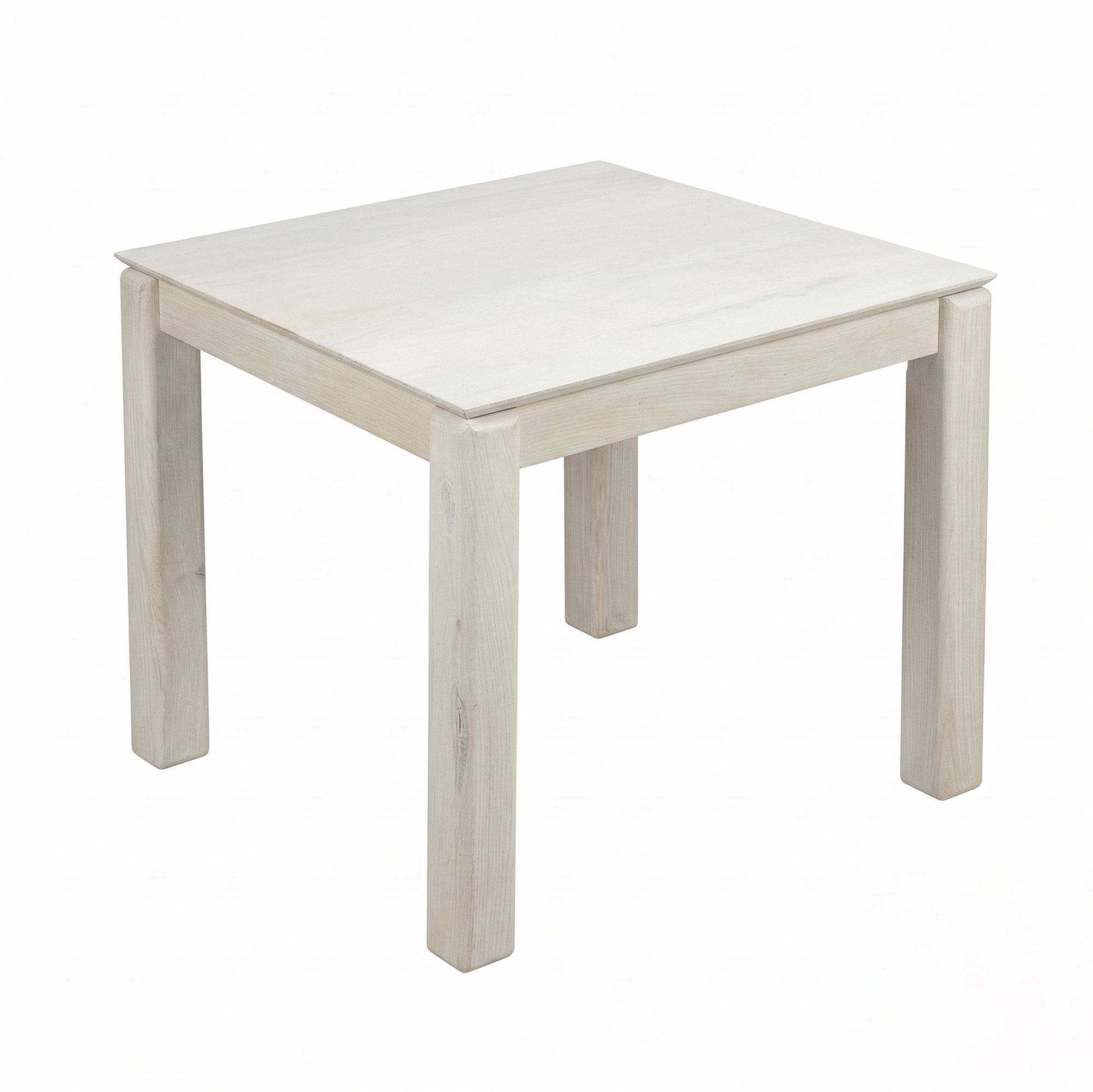 Esstisch Massivholz 80cm Esszimmertisch White Wash Küchentisch 4 Personen Tisch – Ansicht 6