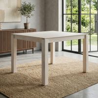 Esstisch Massivholz 80cm Esszimmertisch White Wash Küchentisch 4 Personen Tisch – Ansicht 1