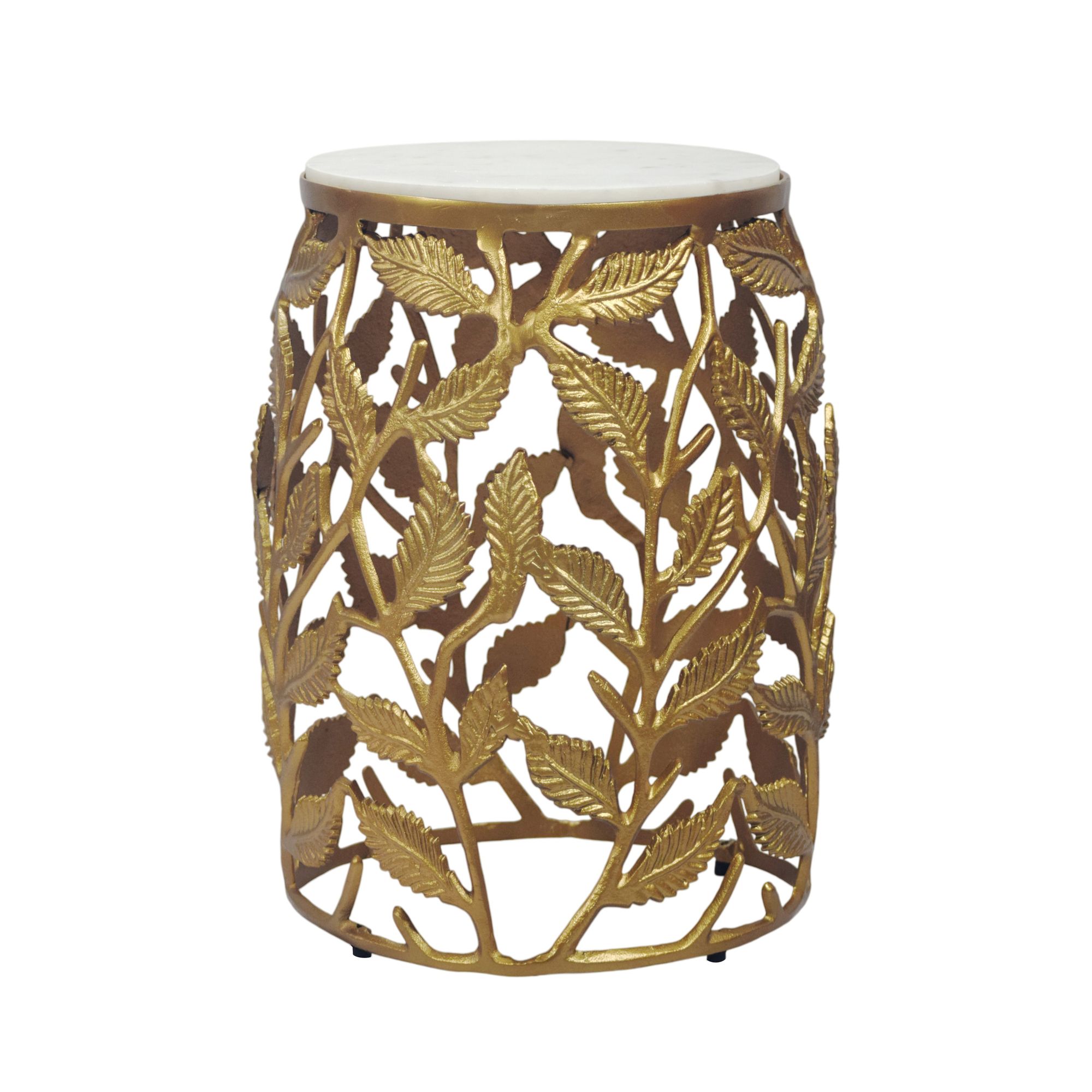 FineBuy Beistelltisch 40cm mit weißer Marmor Tischplatte - Couchtisch klein rund - Sofatisch Alu modern - Wohnzimmertisch Aluminium - Design Tisch Metallgestell Handmade | Farbe: Gold FineBuy Beistelltisch 40cm mit weißer Marmor Tischplatte - Couchtisch klein rund - Sofatisch Alu modern - Wohnzimmertisch Aluminium - Design Tisch Metallgestell Handmade | Farbe: Gold