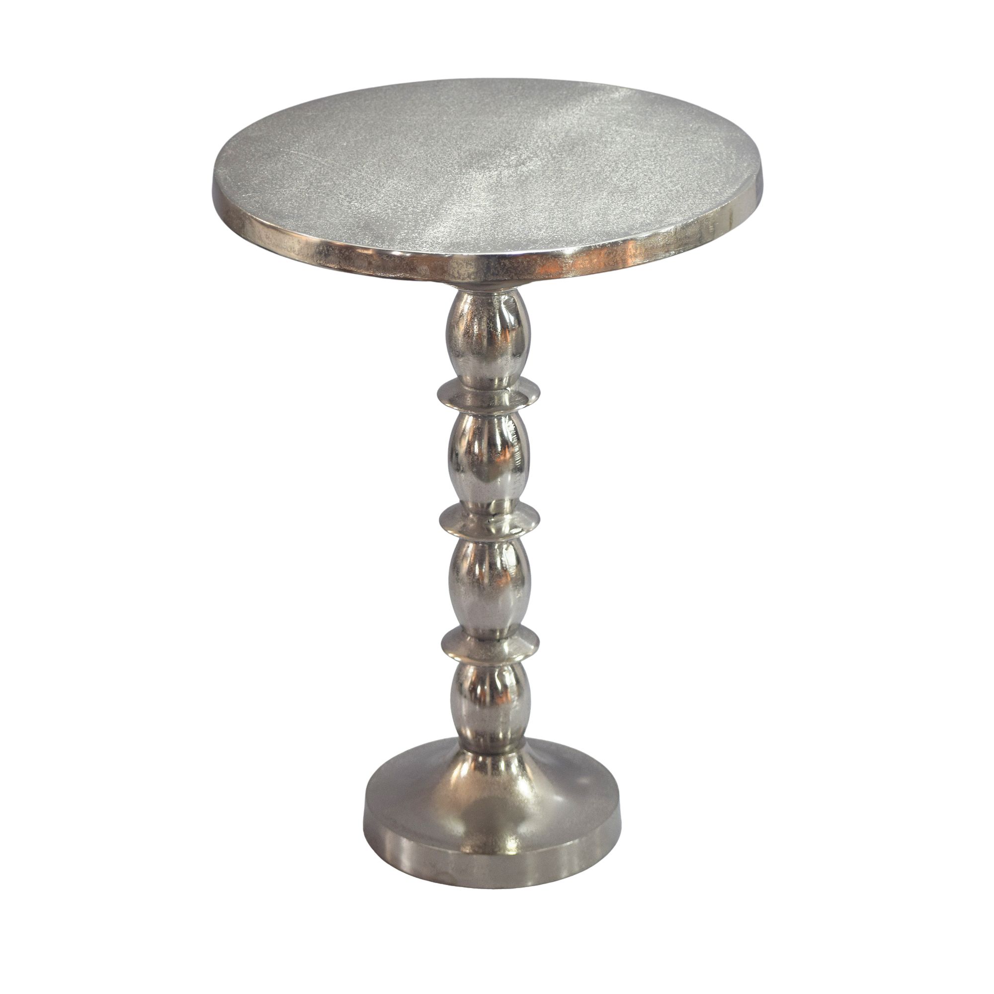 Beistelltisch Alu Silber 40cm Metall Couchtisch Wohnzimmertisch Dekotisch Tisch – Ansicht 6