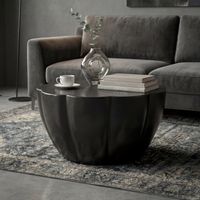 Couchtisch Aluminium 60cm Wohnzimmertisch Rund Sofatisch Beistelltisch Metall – Ansicht 1
