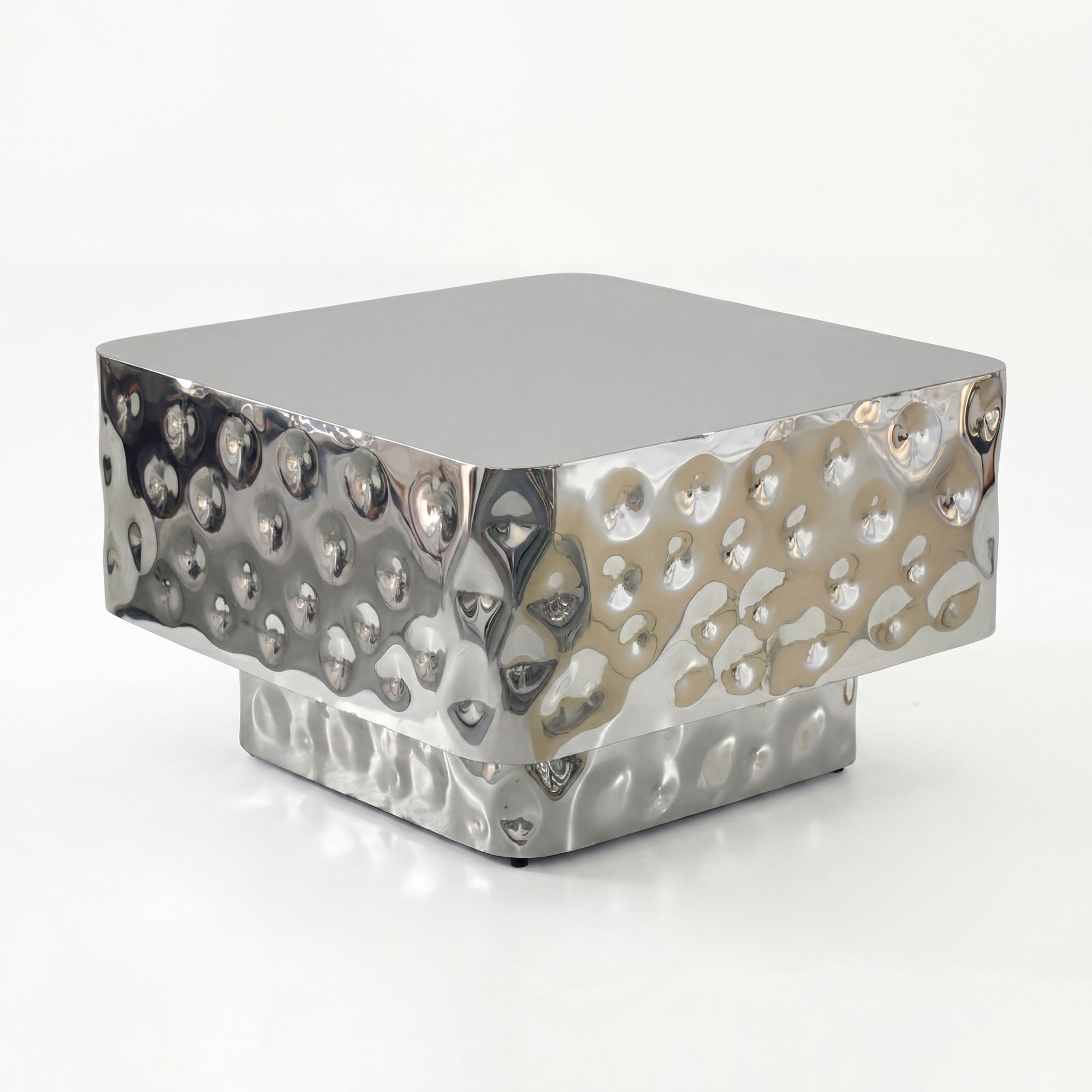 FineBuy Couchtisch Aluminium Quadratisch 60cm - Design Wohnzimmertisch Gehämmert - Moderner Loungetisch - Sofatisch Hammerschlag - Beistelltisch Wohnzimmer Handmade | Farbe: Gold FineBuy Couchtisch Aluminium Quadratisch 60cm - Design Wohnzimmertisch Gehämmert - Moderner Loungetisch - Sofatisch Hammerschlag - Beistelltisch Wohnzimmer Handmade | Farbe: Gold