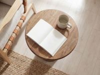 Beistelltisch Massivholz 35cm Couchtisch Wohnzimmertisch Dekotisch Rund Tisch – Ansicht 4