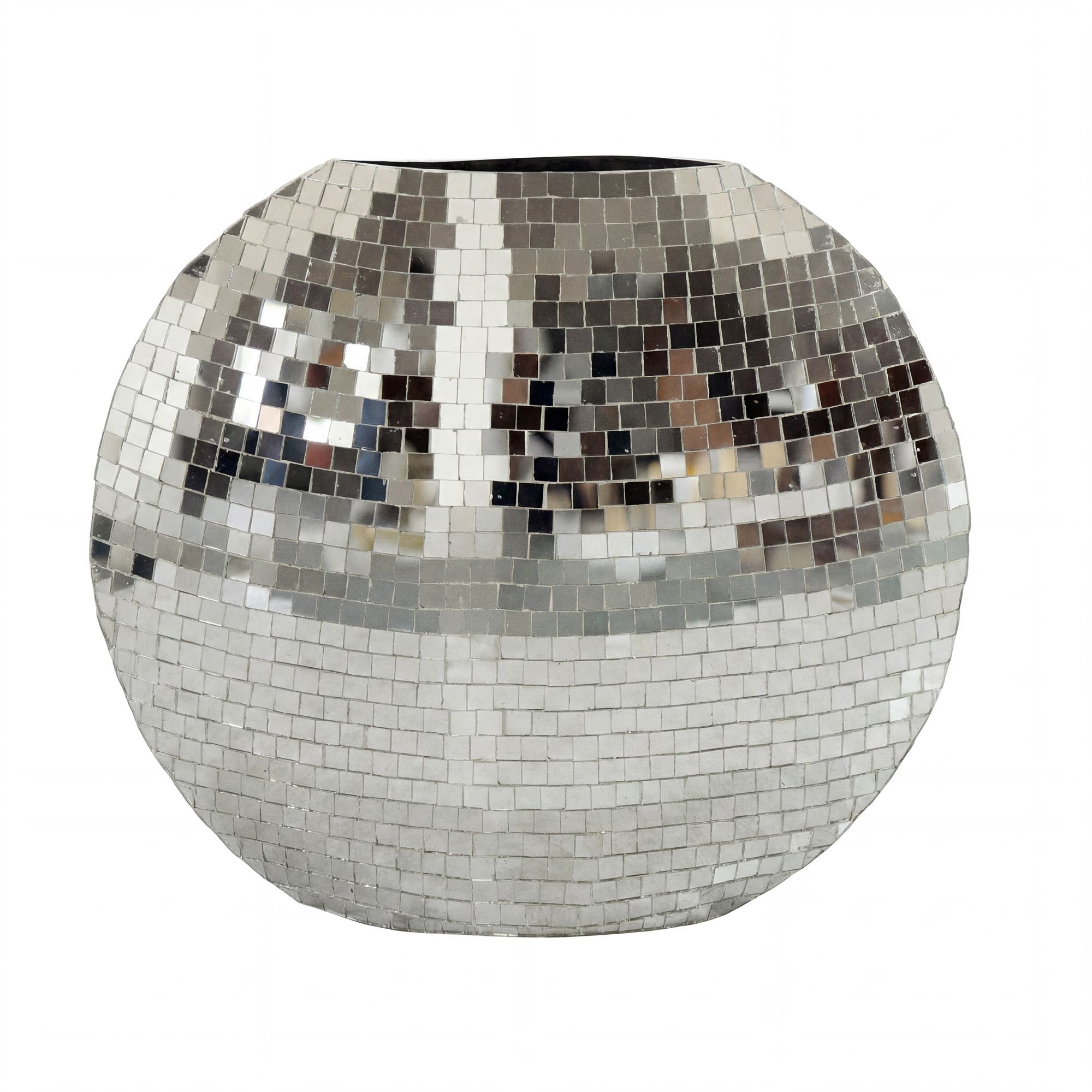 Vase Tischvase 40cm Metall Design Blumenvase Wohndeko Rund Handmade Mosaik Deko – Ansicht 6