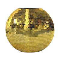 Vase Tischvase 40cm Metall Design Blumenvase Wohndeko Rund Handmade Mosaik Deko – Ansicht 6