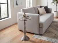 Beistelltisch Alu Silber 30cm Metall Couchtisch Wohnzimmertisch Dekotisch Tisch – Ansicht 4