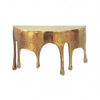 Wandregal Aluminium Gold Tropfen Optik Hängeregal Schweberegal Wandboard Drops – Ansicht 6