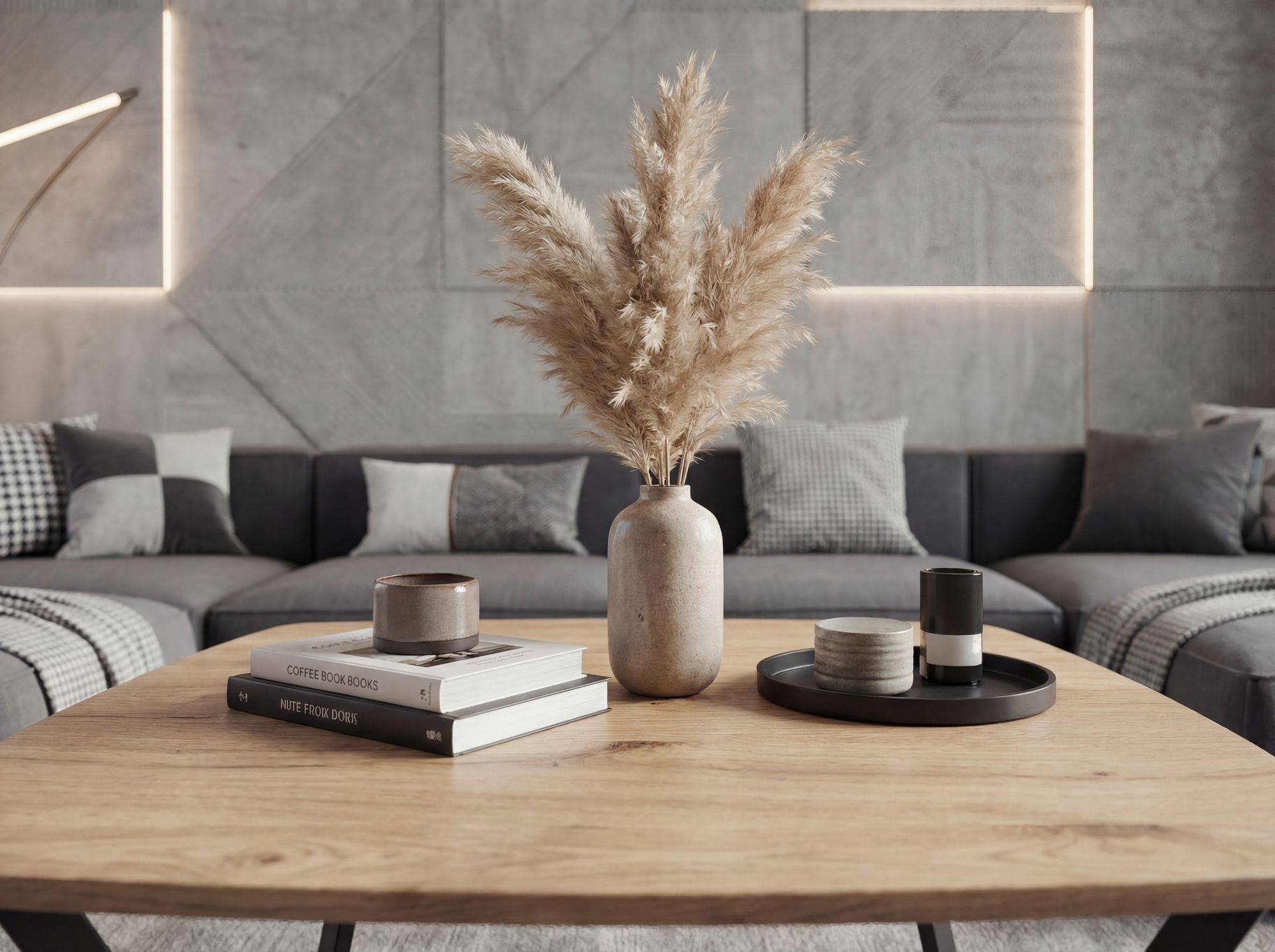 Couchtisch 75cm Eiche Optik Quadratisch Sofatisch Wohnzimmertisch Beistelltisch – Ansicht 5