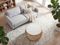 Design Metall Couchtisch mit Marmor Platte weiß Wohnzimmertisch Gold rund 60cm – Ansicht 4