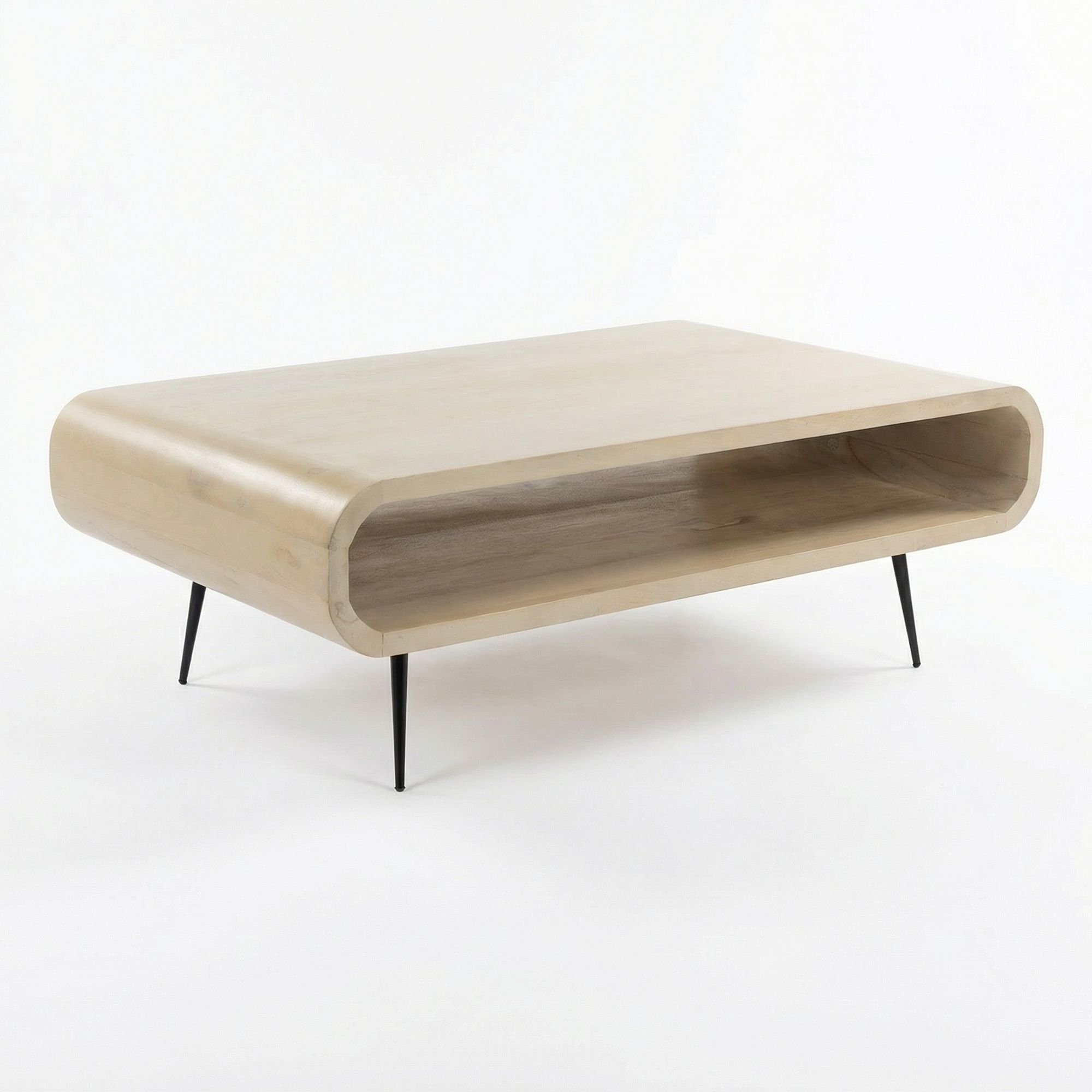 FineBuy Couchtisch Mango Massivholz white wash 90cm - Design Wohnzimmertisch mit Metall Beine - Rechteckiger Sofatisch Ablage Retro - Loungetisch Holz - Natur Beistelltisch Handmade | Farbe: Weiß FineBuy Couchtisch Mango Massivholz white wash 90cm - Design Wohnzimmertisch mit Metall Beine - Rechteckiger Sofatisch Ablage Retro - Loungetisch Holz - Natur Beistelltisch Handmade | Farbe: Weiß