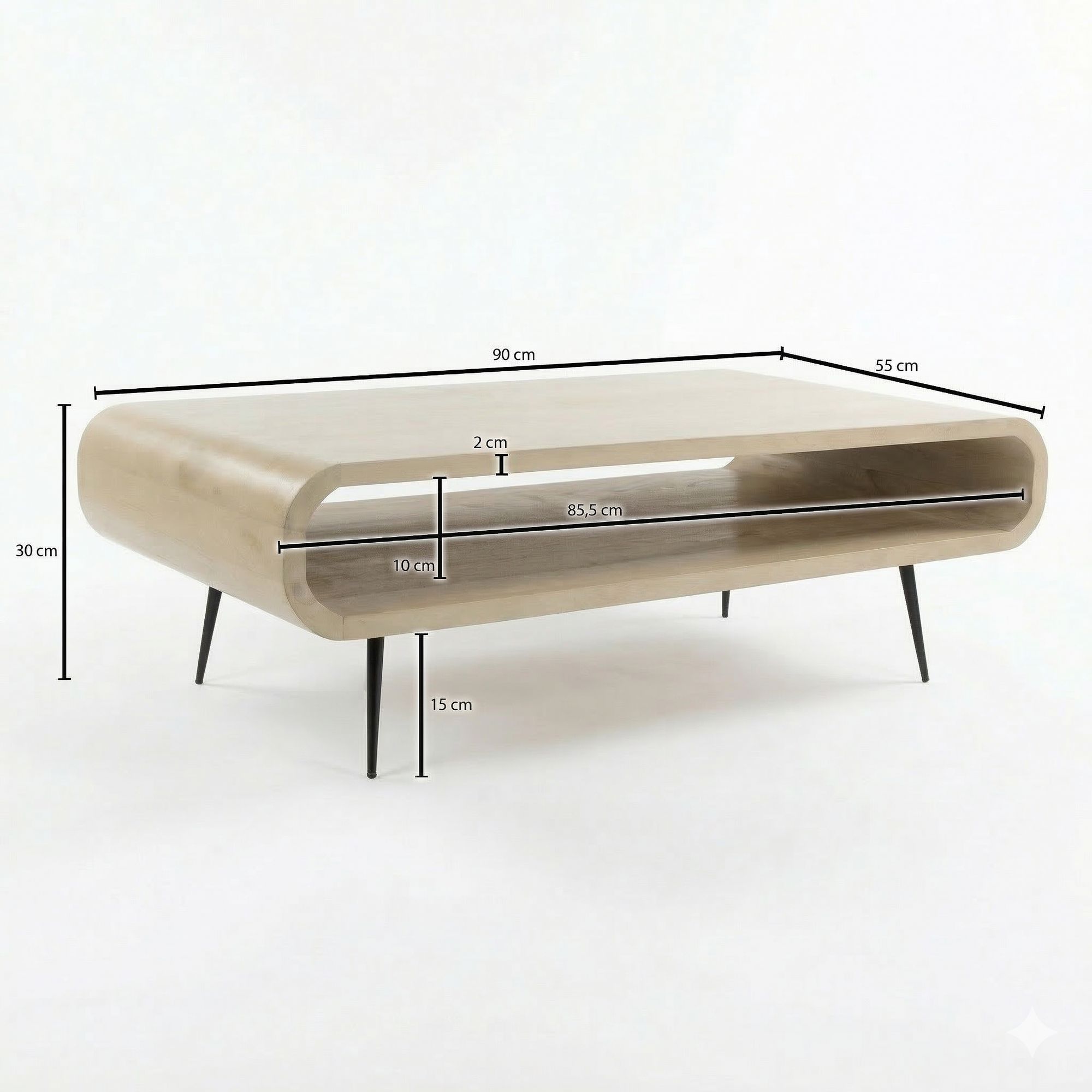FineBuy Couchtisch Mango Massivholz white wash 90cm - Design Wohnzimmertisch mit Metall Beine - Rechteckiger Sofatisch Ablage Retro - Loungetisch Holz - Natur Beistelltisch Handmade | Farbe: Weiß FineBuy Couchtisch Mango Massivholz white wash 90cm - Design Wohnzimmertisch mit Metall Beine - Rechteckiger Sofatisch Ablage Retro - Loungetisch Holz - Natur Beistelltisch Handmade | Farbe: Weiß