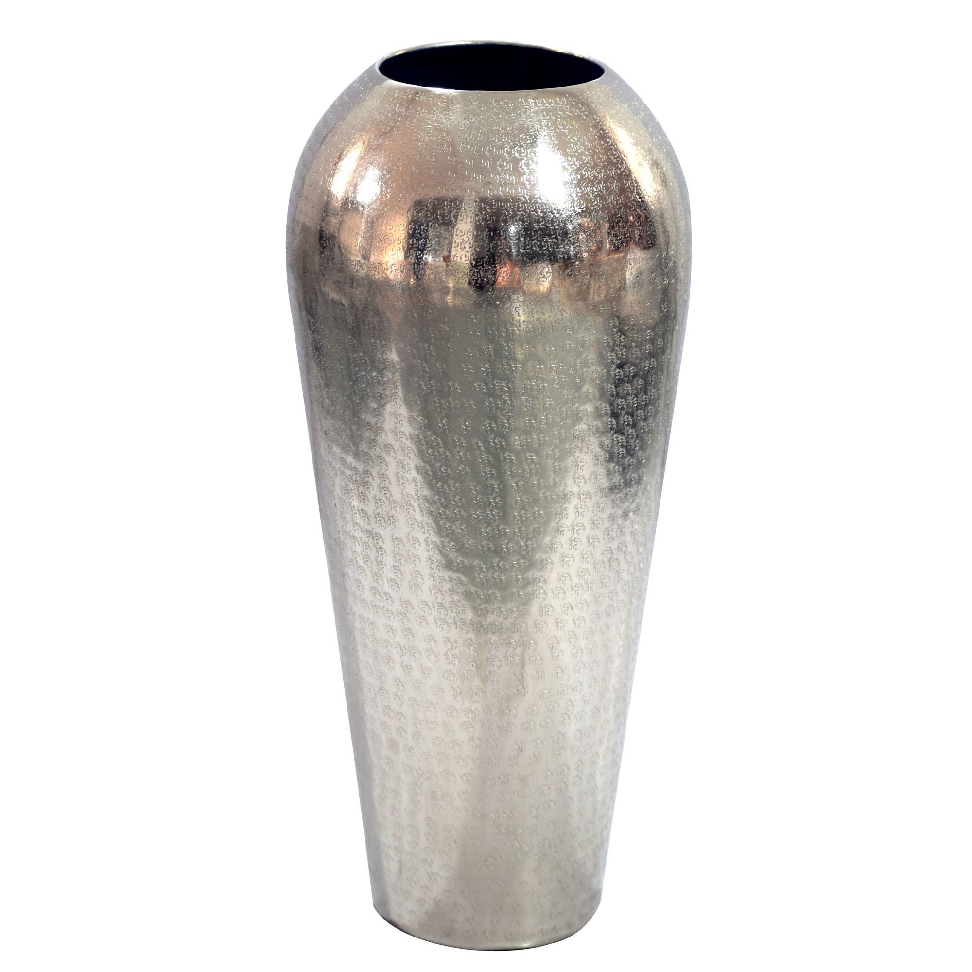 Vase 50cm Aluminium Blumenvase Design Bodenvase Wohndeko Rund Dekovase Metall – Ansicht 6
