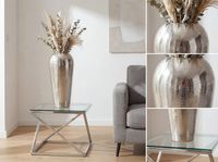 Vase 50cm Aluminium Blumenvase Design Bodenvase Wohndeko Rund Dekovase Metall – Ansicht 5