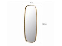 Wandspiegel Flurspiegel Gold Oval 122cm Spiegel Flur Hängespiegel Dekospiegel – Ansicht 3