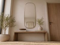 Wandspiegel Flurspiegel Gold Oval 122cm Spiegel Flur Hängespiegel Dekospiegel – Ansicht 4