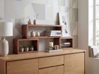 Standregal 3er Set Sheesham Holz Massiv Cube Dekoregal Holzregal Echtholz Regal – Ansicht 2