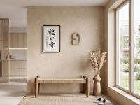 Sitzbank 120cm Jute Flurbank Massivholz Holzbank Bettbank Schlafzimmer Bank – Ansicht 2