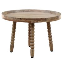 Couchtisch Massivholz Sofatisch 60cm rund Beistelltisch Design Wohnzimmertisch – Ansicht 6