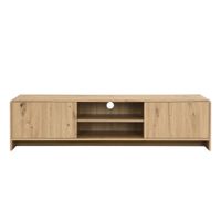 TV Board Lowboard Fernsehschrank Eiche Dekor 155cm TV Schrank 2 Türen Ablage – Ansicht 6