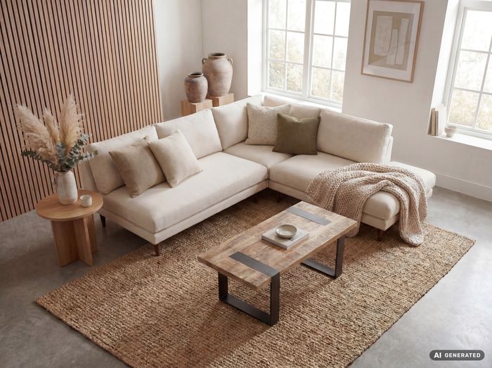 FineBuy Couchtisch Mango Massivholz 100x50cm, Wohnzimmertisch Industrial Design, Sofatisch Holz mit Metall Kufengestell schwarz, rechteckig handgefertigt