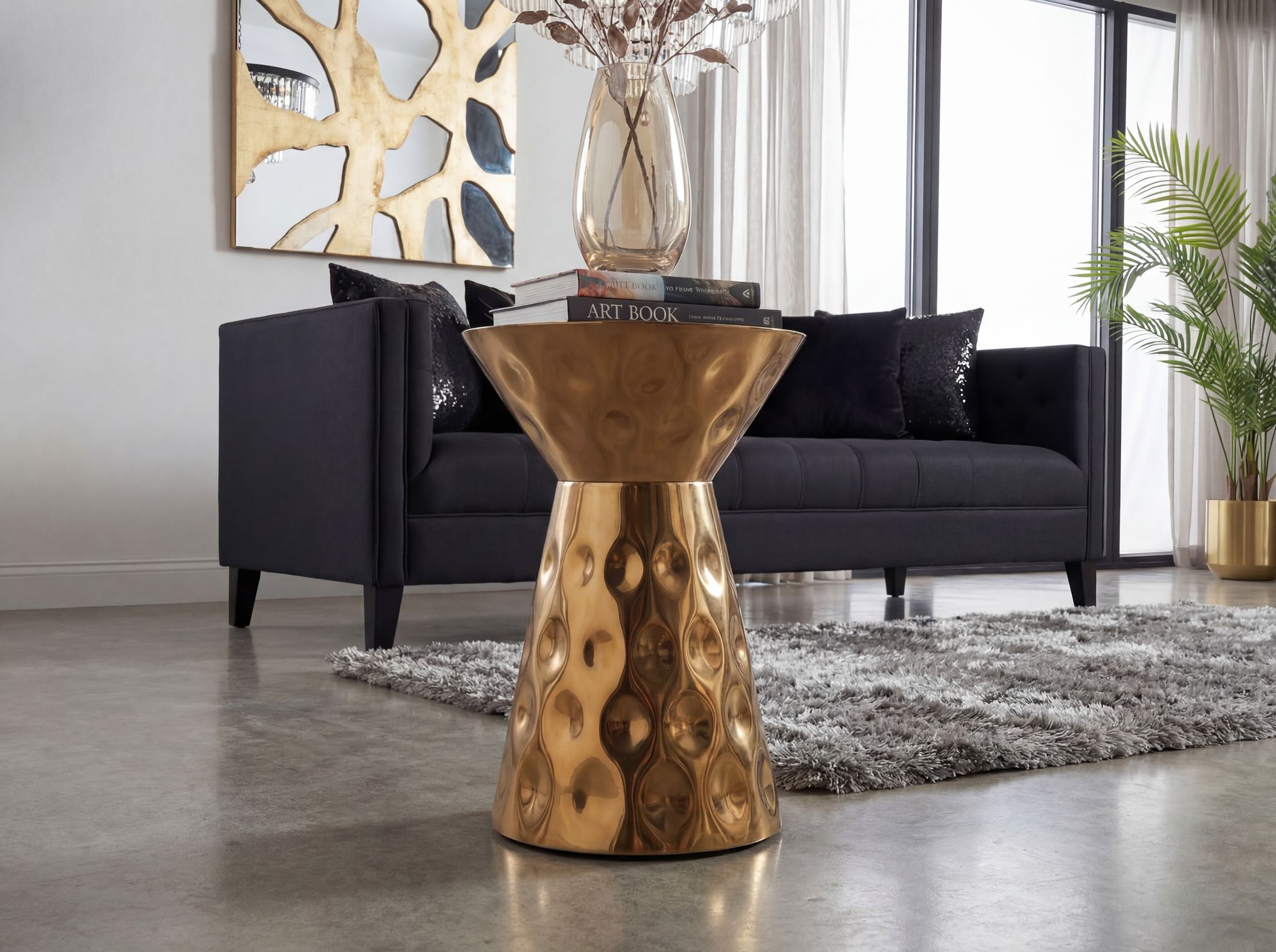 FineBuy Beistelltisch Aluminium 36cm Rund - Design Anstelltisch Metall - Loungetisch Alu - Moderner Sofatisch - Couchtisch Wohnzimmertisch Klein Handmade | Farbe: Silber FineBuy Beistelltisch Aluminium 36cm Rund - Design Anstelltisch Metall - Loungetisch Alu - Moderner Sofatisch - Couchtisch Wohnzimmertisch Klein Handmade | Farbe: Silber