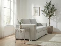 Beistelltisch 45,5cm Anstelltisch Tropfen Couchtisch Quadratisch Drops Dekotisch – Ansicht 2