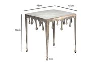 Beistelltisch 45,5cm Anstelltisch Tropfen Couchtisch Quadratisch Drops Dekotisch – Ansicht 6