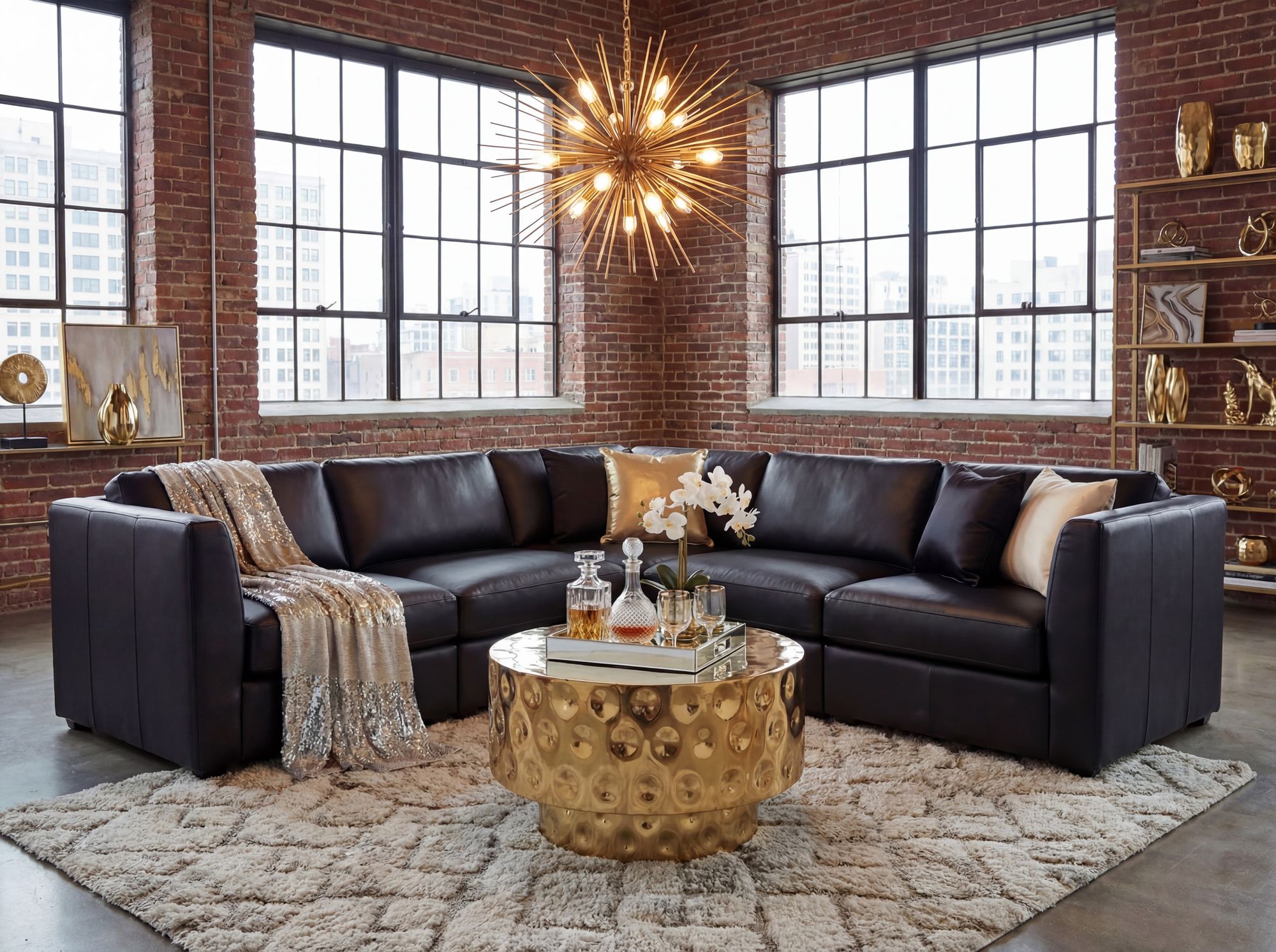 FineBuy Couchtisch Aluminium Rund 60cm - Design Wohnzimmertisch - Moderner Loungetisch - Sofatisch Trommelform - Beistelltisch Wohnzimmer Handmade | Farbe: Gold FineBuy Couchtisch Aluminium Rund 60cm - Design Wohnzimmertisch - Moderner Loungetisch - Sofatisch Trommelform - Beistelltisch Wohnzimmer Handmade | Farbe: Gold