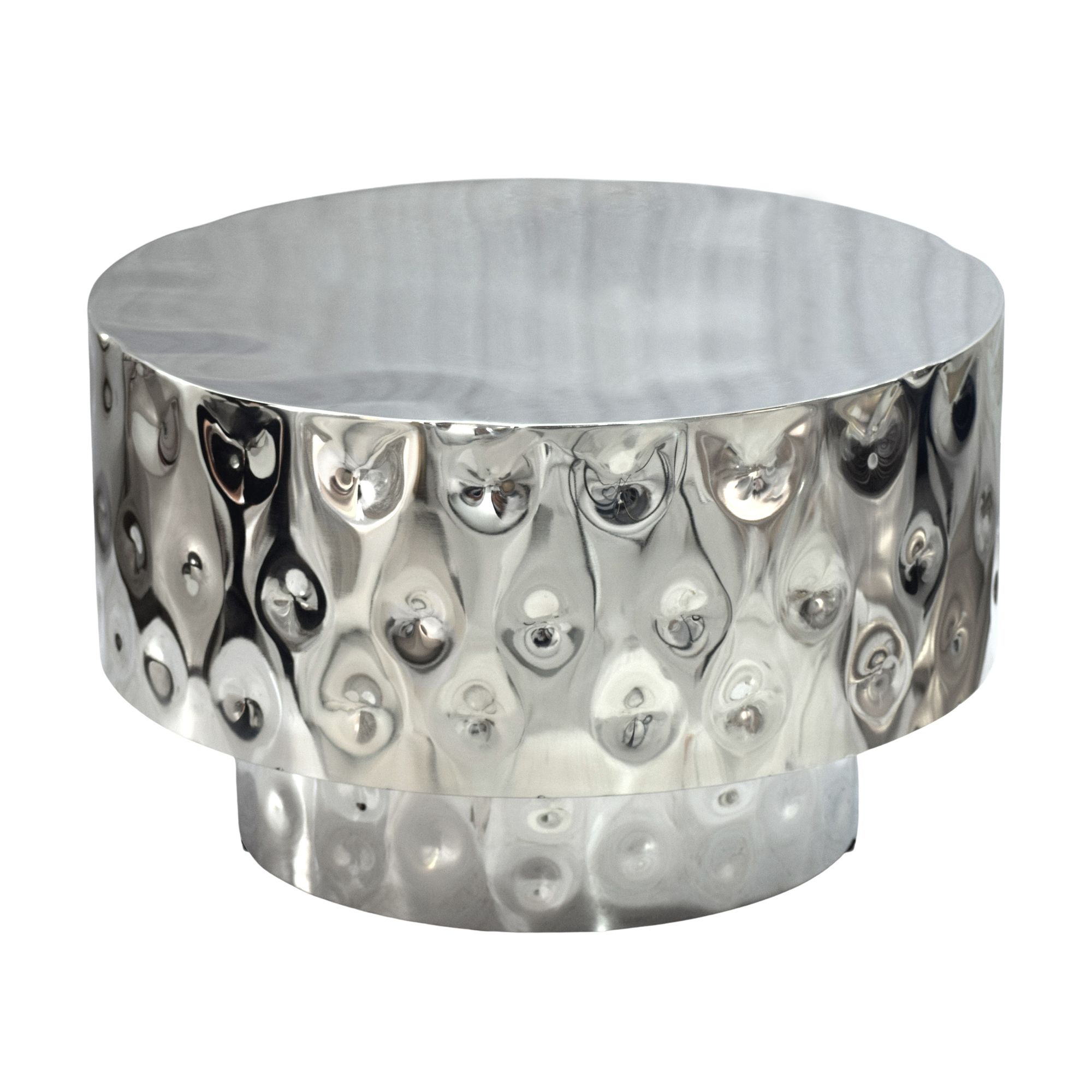 FineBuy Couchtisch Aluminium Rund 60cm - Design Wohnzimmertisch - Moderner Loungetisch - Sofatisch Trommelform - Beistelltisch Wohnzimmer Handmade | Farbe: Gold FineBuy Couchtisch Aluminium Rund 60cm - Design Wohnzimmertisch - Moderner Loungetisch - Sofatisch Trommelform - Beistelltisch Wohnzimmer Handmade | Farbe: Gold