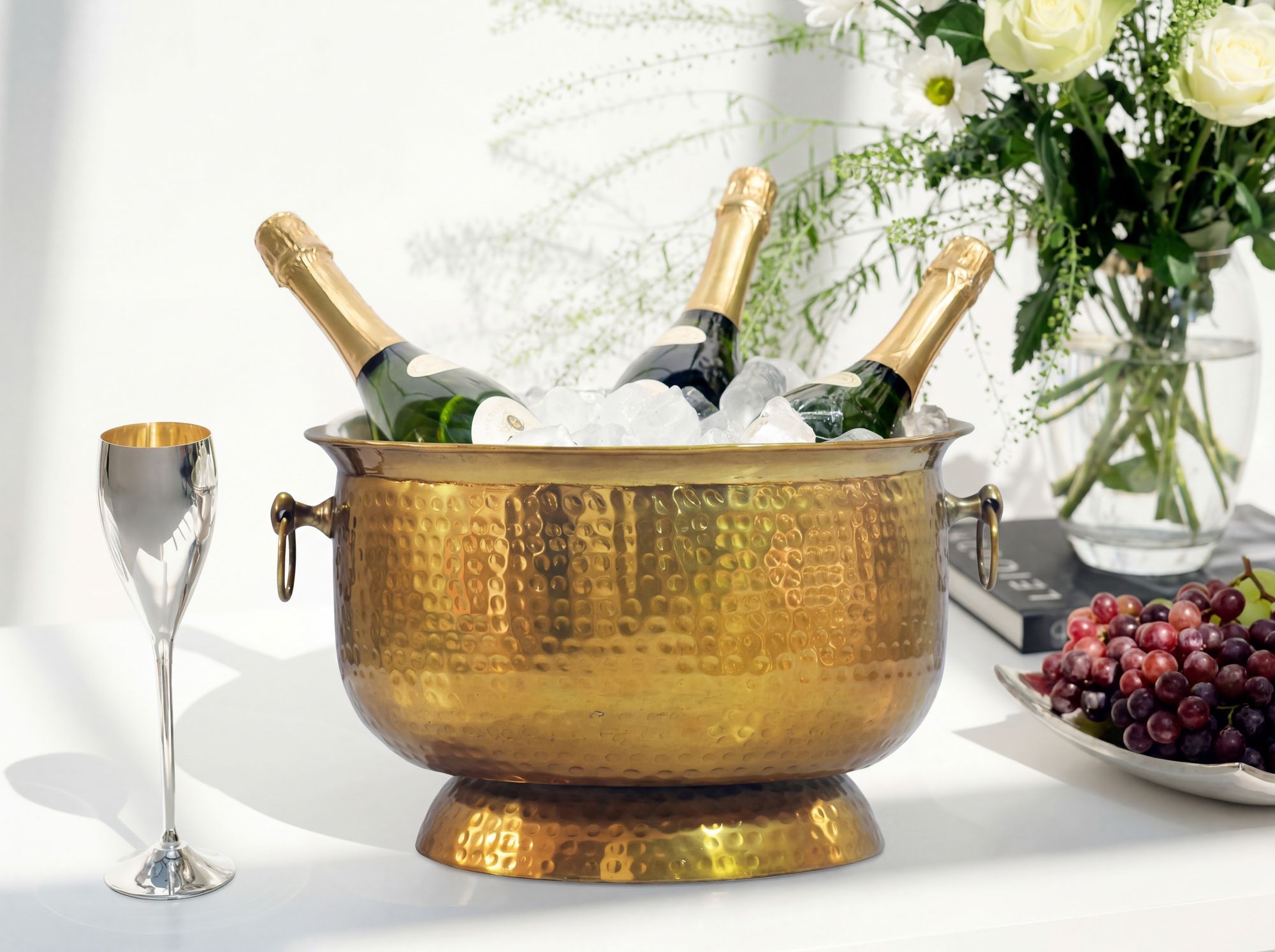 Sektkühler Champagnerkühler 37cm Flaschenkühler XXL Getränkekühler Weinkühler – Ansicht 2