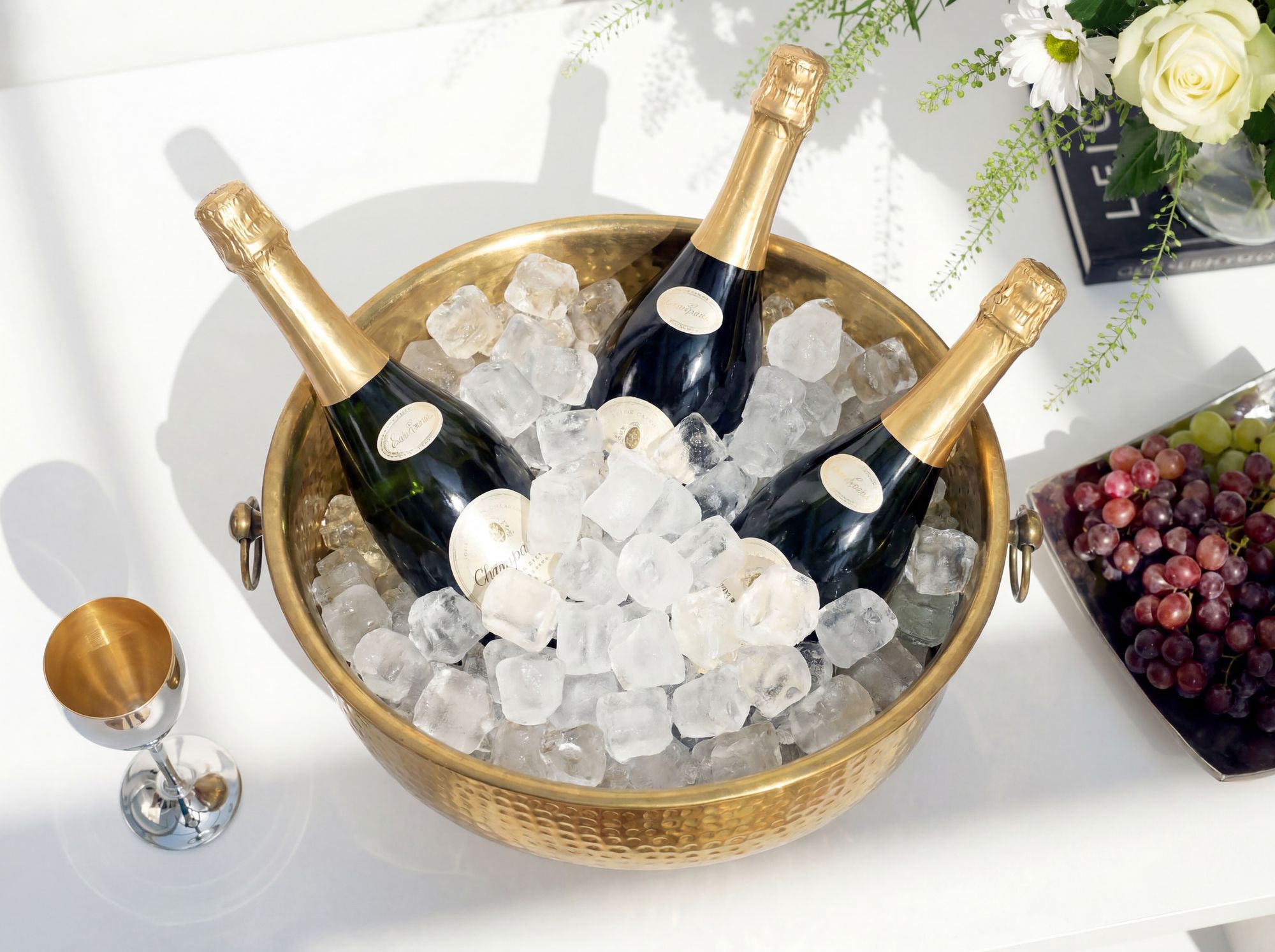 Sektkühler Champagnerkühler 37cm Flaschenkühler XXL Getränkekühler Weinkühler – Ansicht 5