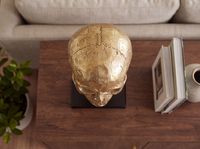 Standdeko Totenkopf 57 cm Aluminium Groß Schädel Deko Dekoration Skull Gestell – Ansicht 5