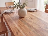 Esszimmertisch Erweiterbar 120 - 200cm Holz Massiv Esstisch Küchentisch Handmade – Ansicht 7